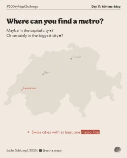 Map for day 11: Minimal Map by Sacha Schlumpf