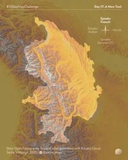 Map for day 17: A New Tool by Sacha Schlumpf